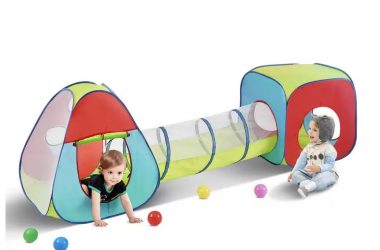 3-In-1 Kids Play Tent with Tunnel Only $12.39 (Reg. $31)!